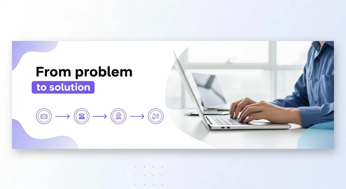 From problem to solution.